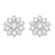 Floral Pave Diamond Studs