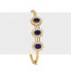 Sapphire Cz Bangle Bracelet